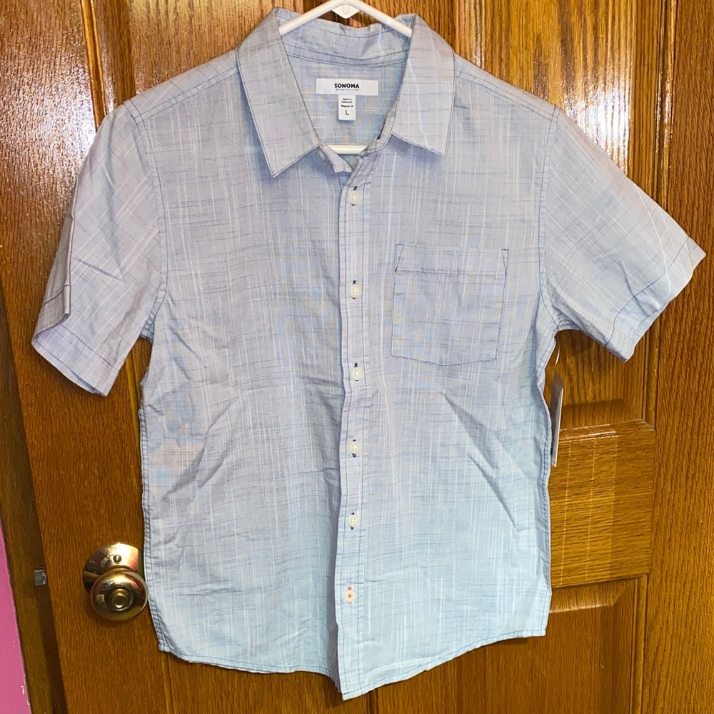 Sonoma Sky Blue Button Down Shirt